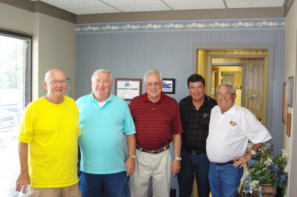 From Left to Right;   Jim Schmidt, Dieter Amidon, Bob Ward (owner), Dave Morris, Jimmie Brossette.